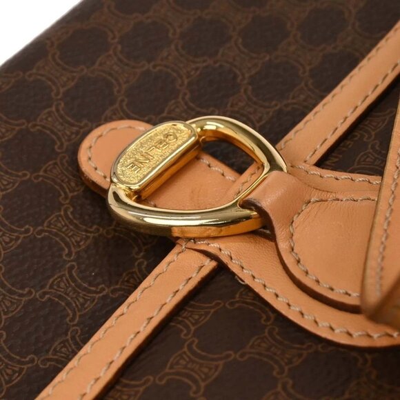 Celine Brown Macadam Shoulder Bag - Picture 6 of 10